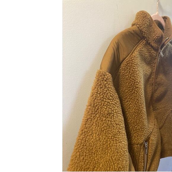 Brown Faux Shearling Pullover - MADEWELL - S - Picture 5 of 9